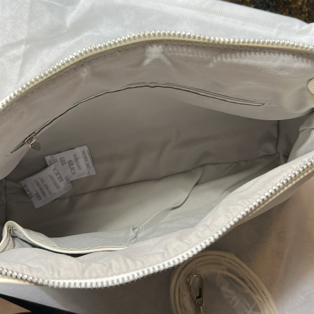 Off-White Rectangular, Crossbody Shoulder Bag, Zi… - image 3